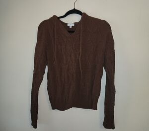 True Craft Brown V-Neck Sweater
